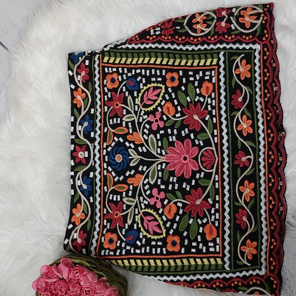 Goodnight Macroon embroidered skirt